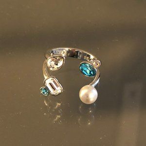 Unique Open Swarovski Ring